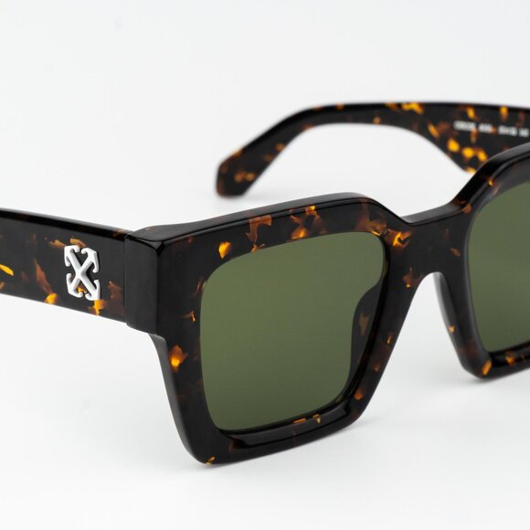 Off-White JACKSON Women Sunglasses Havana Green  Square OERI13I JACKSON 6055 - Picture 5 of 13